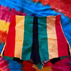 forever21 rasta shorts size s/m